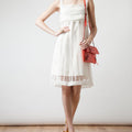 Birdcage’ Cotton-silk Dress