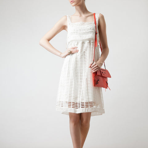 Birdcage’ Cotton-silk Dress