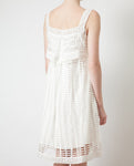 Birdcage’ Cotton-silk Dress