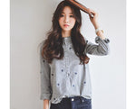 Autumn Leaves Embroidery Long Sleeve